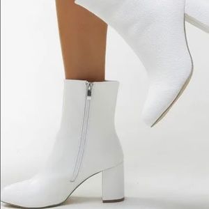 White booties